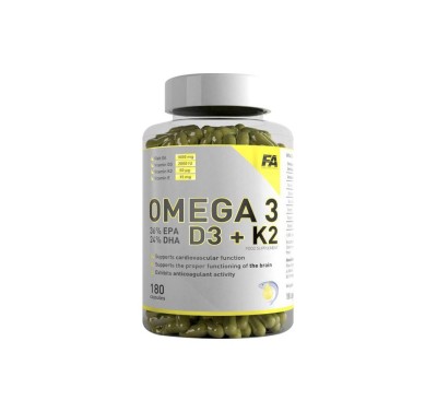 FA Engineered Nutrition Omega 3 D3+K2. 180 Viên